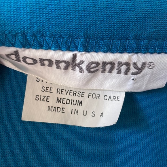 Vintage blue long sleeve snap button down cardigan - Picture 3 of 6